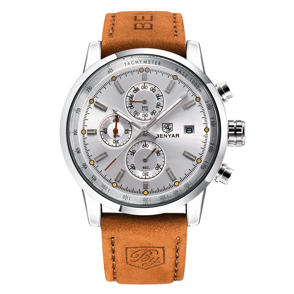Regalia™ Men’s Luxury Quartz Leather Watch - Luxurieglam