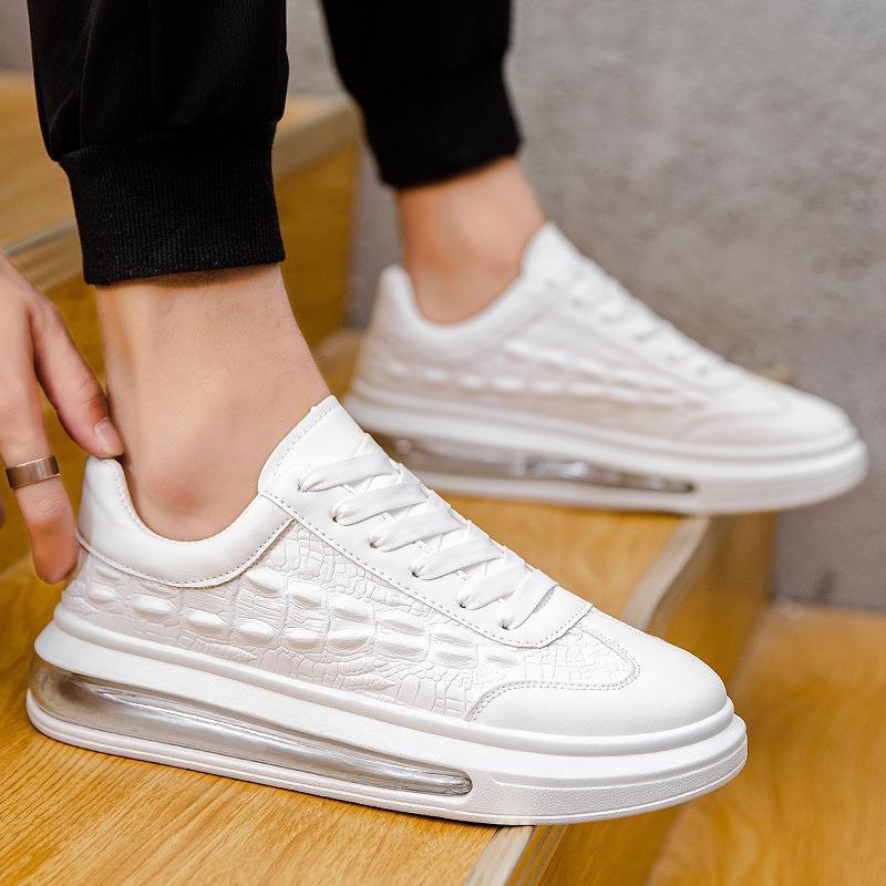 Trendy Leather Men's Fashion Sneakers - Luxurieglam