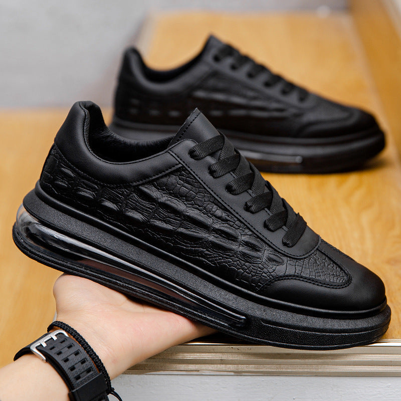 Trendy Leather Men's Fashion Sneakers - Luxurieglam