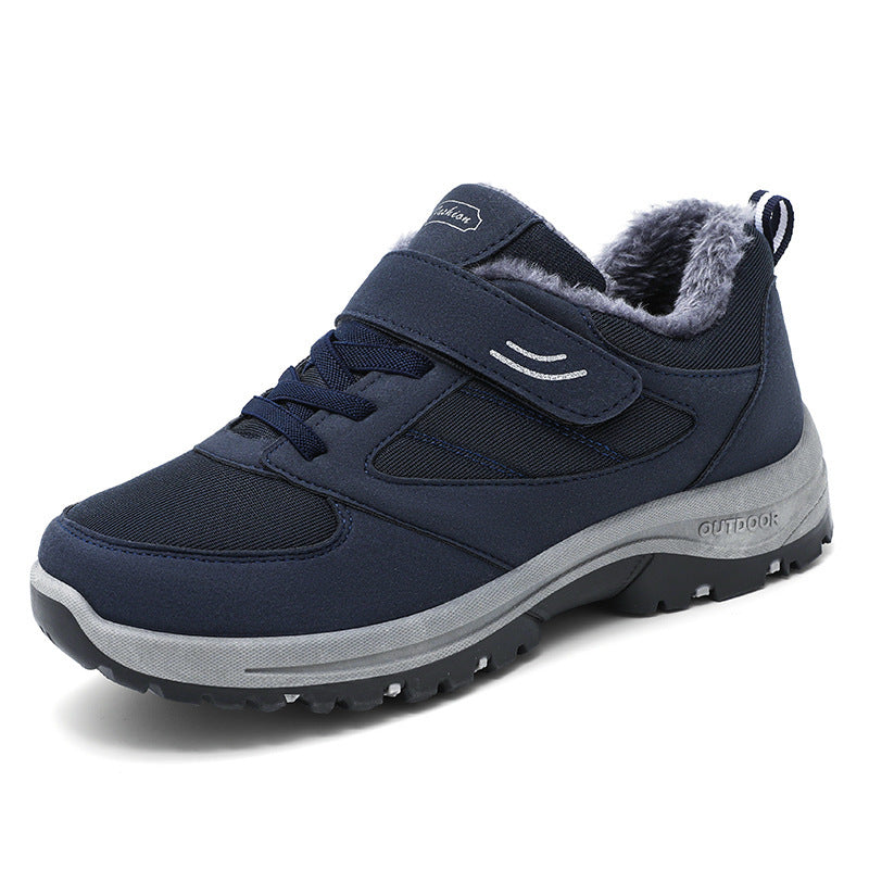 Winter Warm Walking Shoes – Cotton Boots with Velcro Closure for Men & Women - Luxurieglam