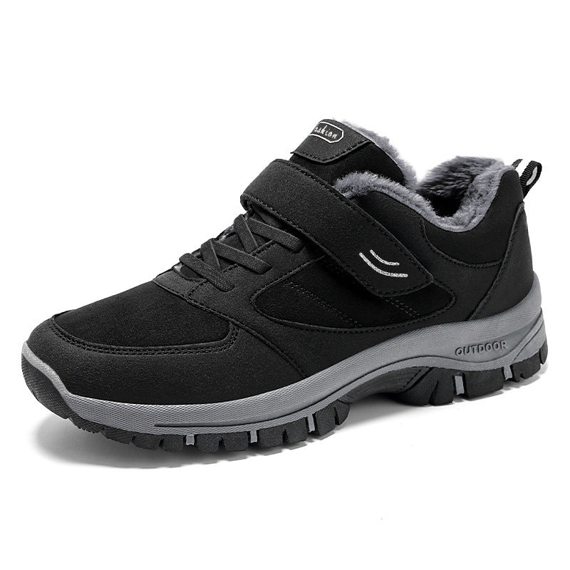 Winter Warm Walking Shoes – Cotton Boots with Velcro Closure for Men & Women - Luxurieglam
