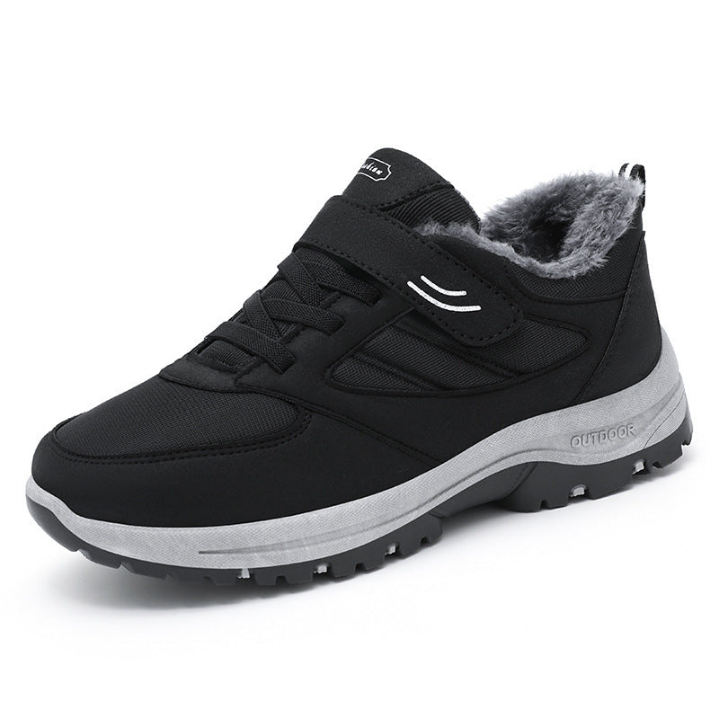 Winter Warm Walking Shoes – Cotton Boots with Velcro Closure for Men & Women - Luxurieglam
