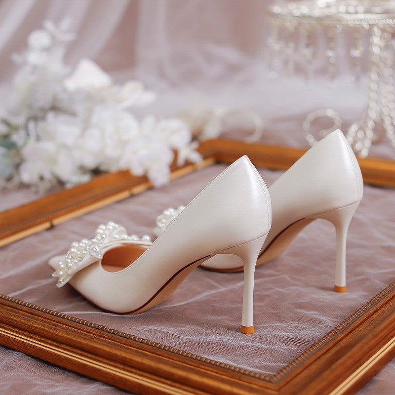 Women's Stiletto Bridal Heel - Luxurieglam