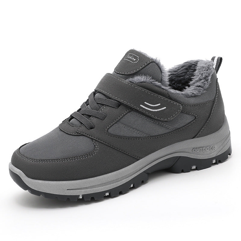 Winter Warm Walking Shoes – Cotton Boots with Velcro Closure for Men & Women - Luxurieglam