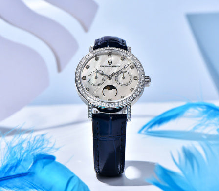 Quartz Women's Watch Multifunctional Waterproof Trend - Luxurieglam
