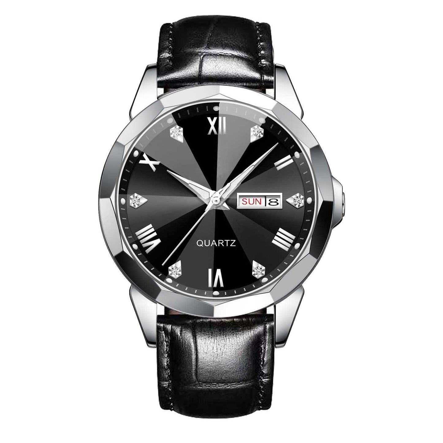 Business Men's Watch Double Calendar High-grade Quartz - Luxurieglam