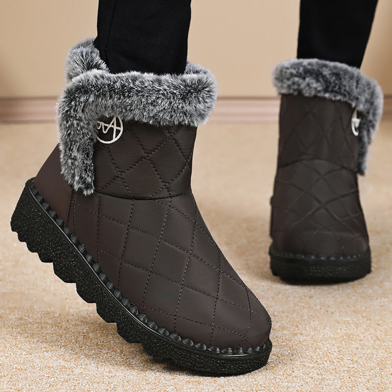 Women’s High-Top Outdoor Snow Boots - Luxurieglam