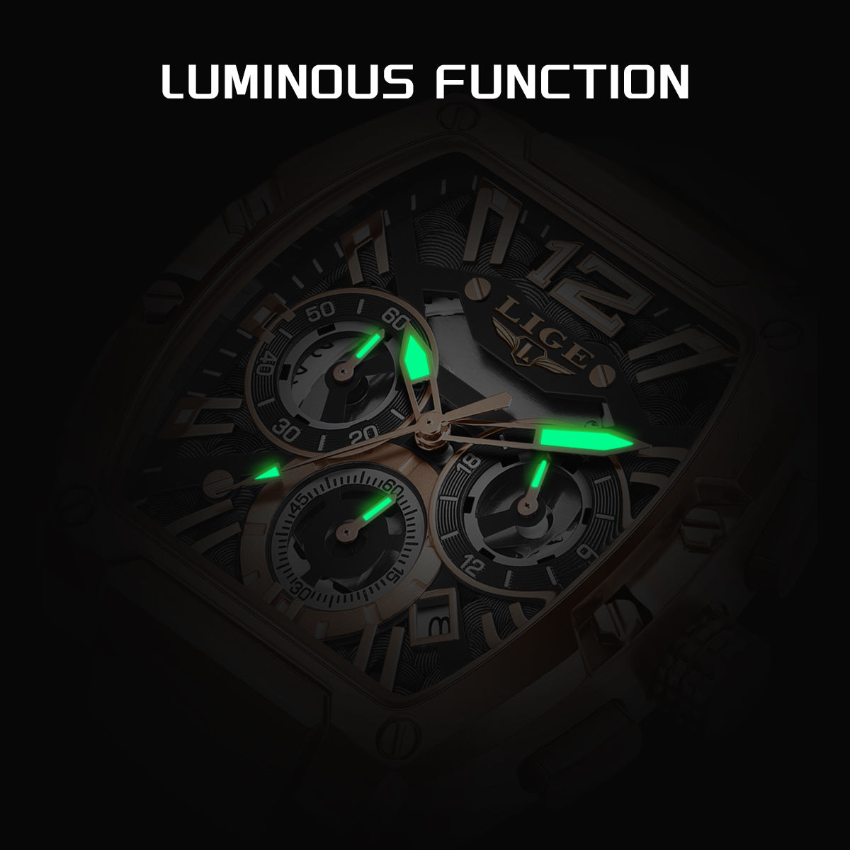 Sports Watch Multifunctional Waterproof Luminous Calendar - Luxurieglam