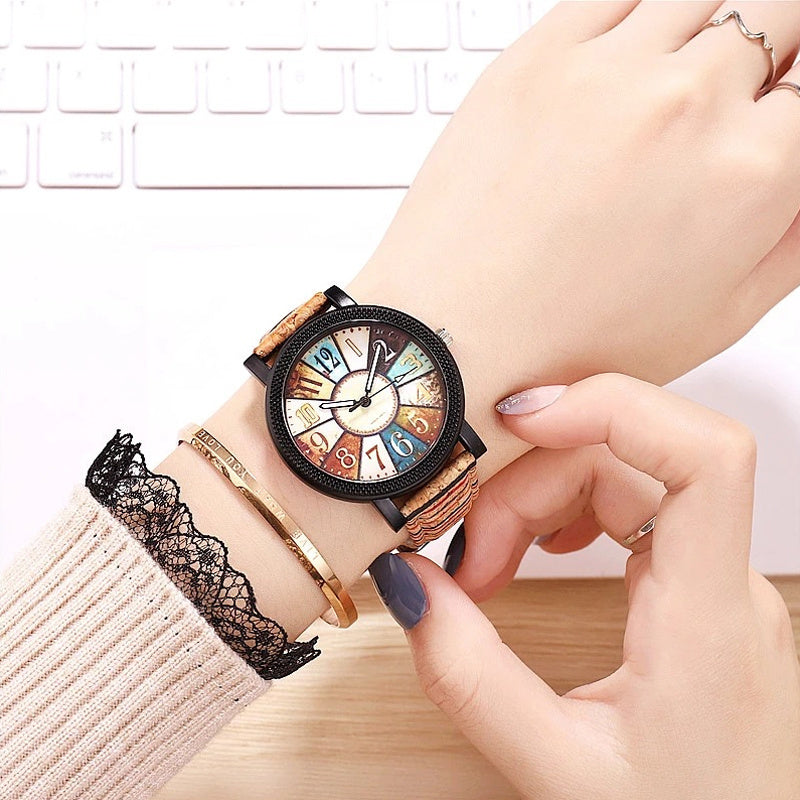 TimelessCharm™ Vintage Leather Women’s Quartz Wrist Watch - Luxurieglam