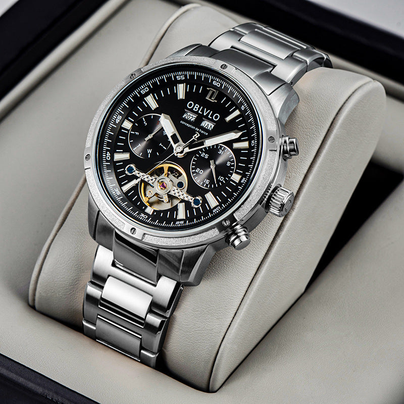 AetherCore™ Skeleton Chronograph for Men - Luxurieglam
