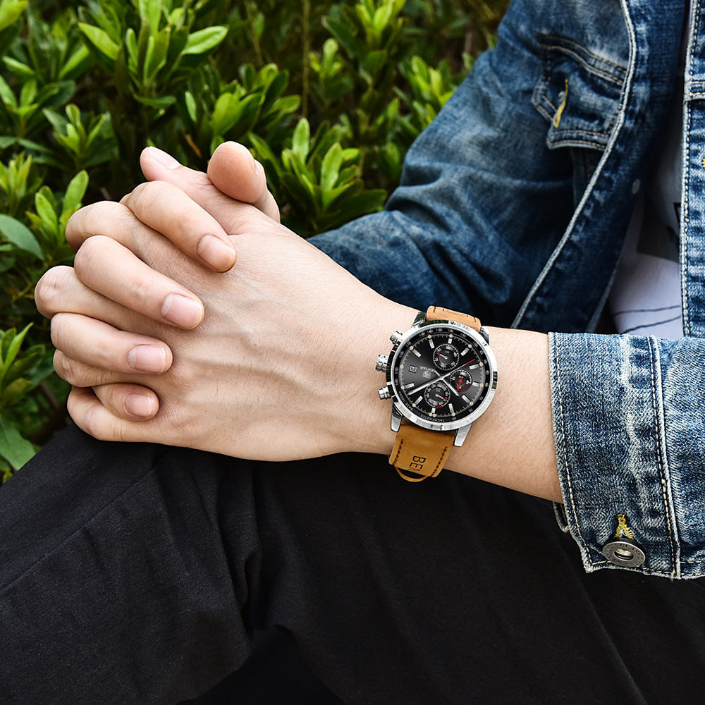 Regalia™ Men’s Luxury Quartz Leather Watch - Luxurieglam