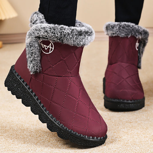 Women’s High-Top Outdoor Snow Boots - Luxurieglam