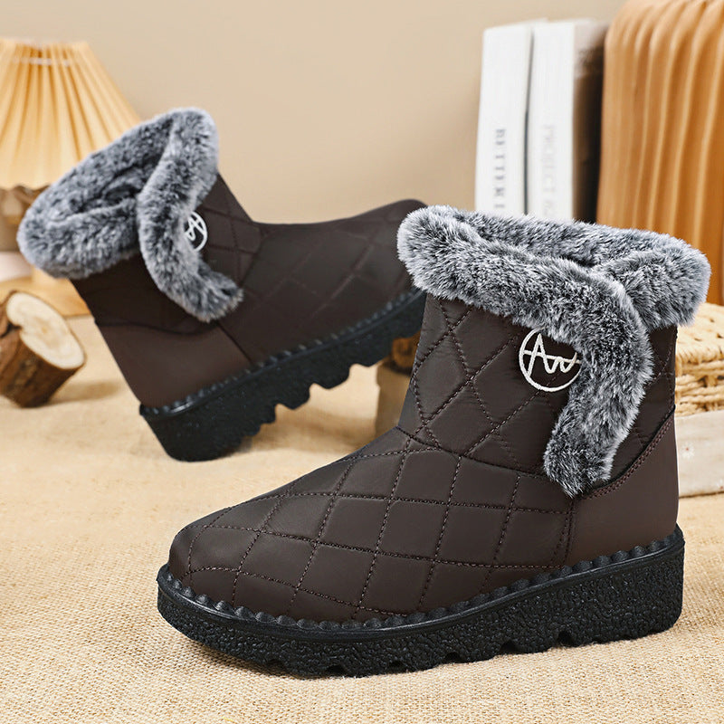 Women’s High-Top Outdoor Snow Boots - Luxurieglam