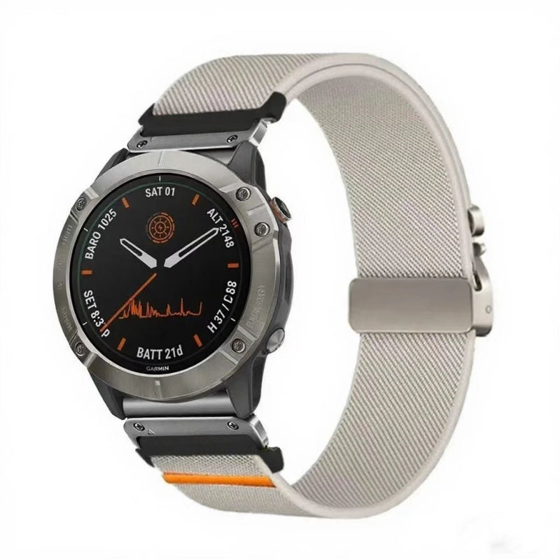 Elastic String Fabric Woven Men Watch Strap - Luxurieglam