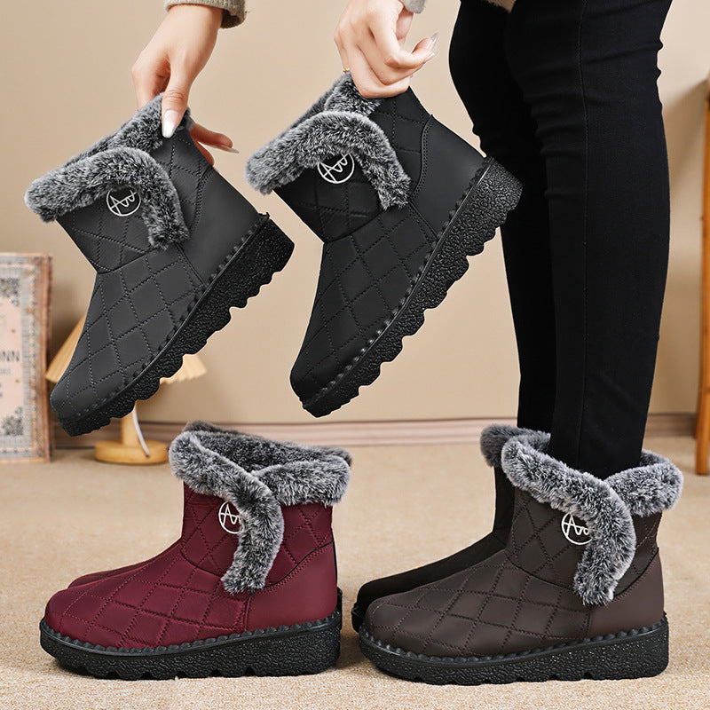Women’s High-Top Outdoor Snow Boots - Luxurieglam