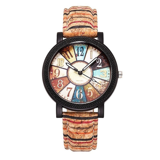TimelessCharm™ Vintage Leather Women’s Quartz Wrist Watch - Luxurieglam