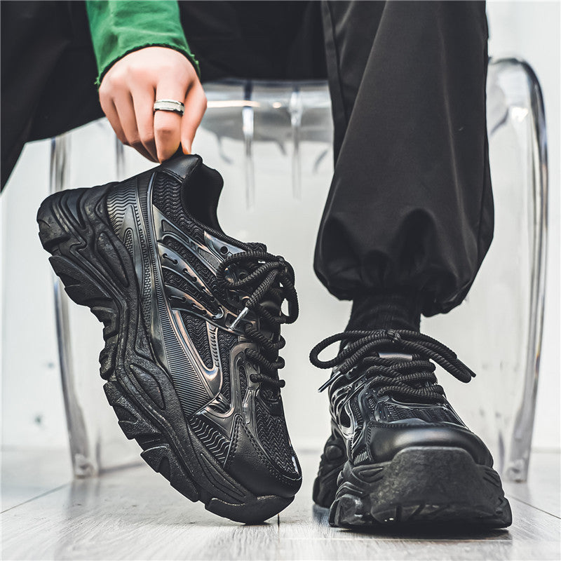 Men's Casual Shoes Hong Kong Style Shoes Breathable Increased - Luxurieglam