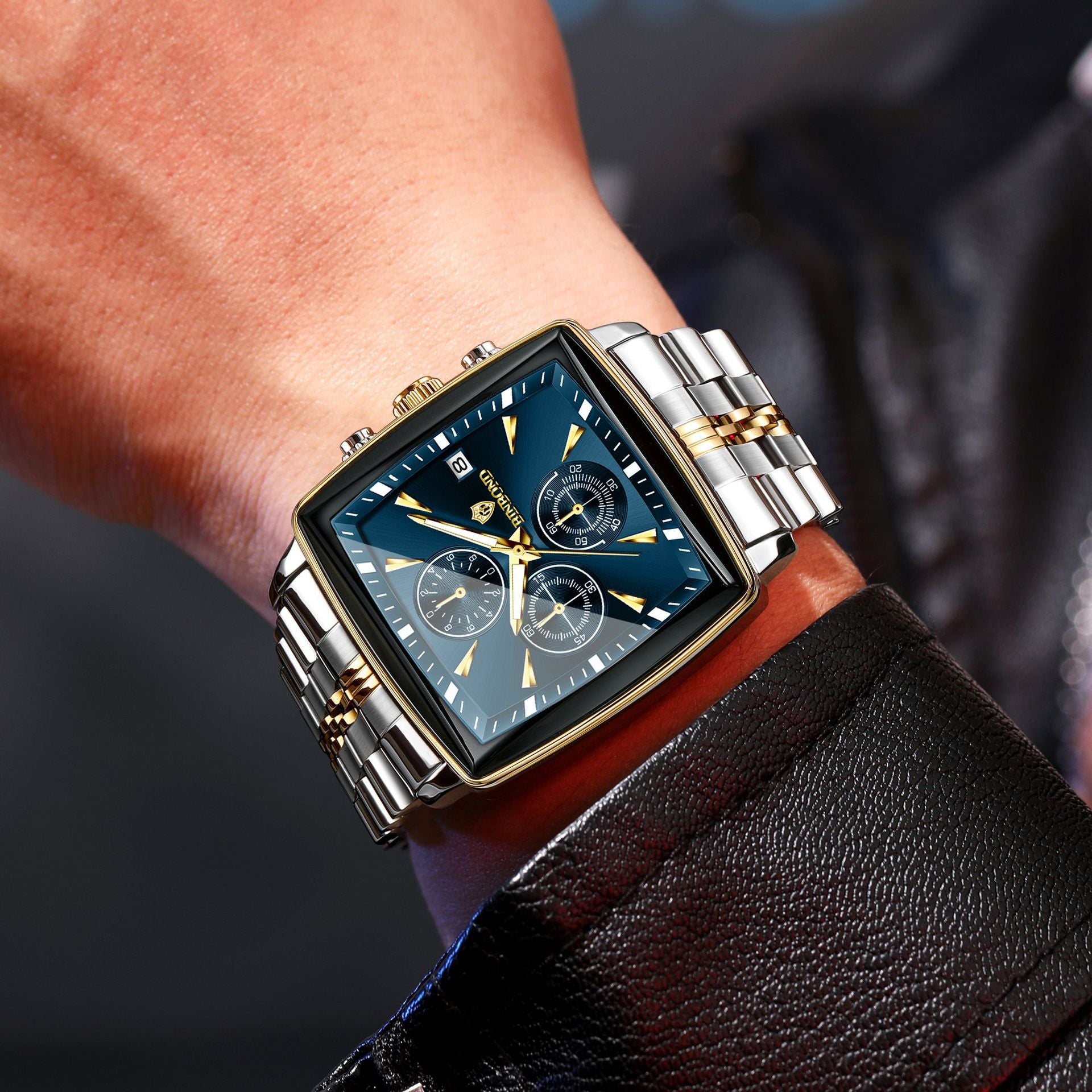 Men's Multi-functional Timing Luminous Waterproof Quartz Watch - Luxurieglam