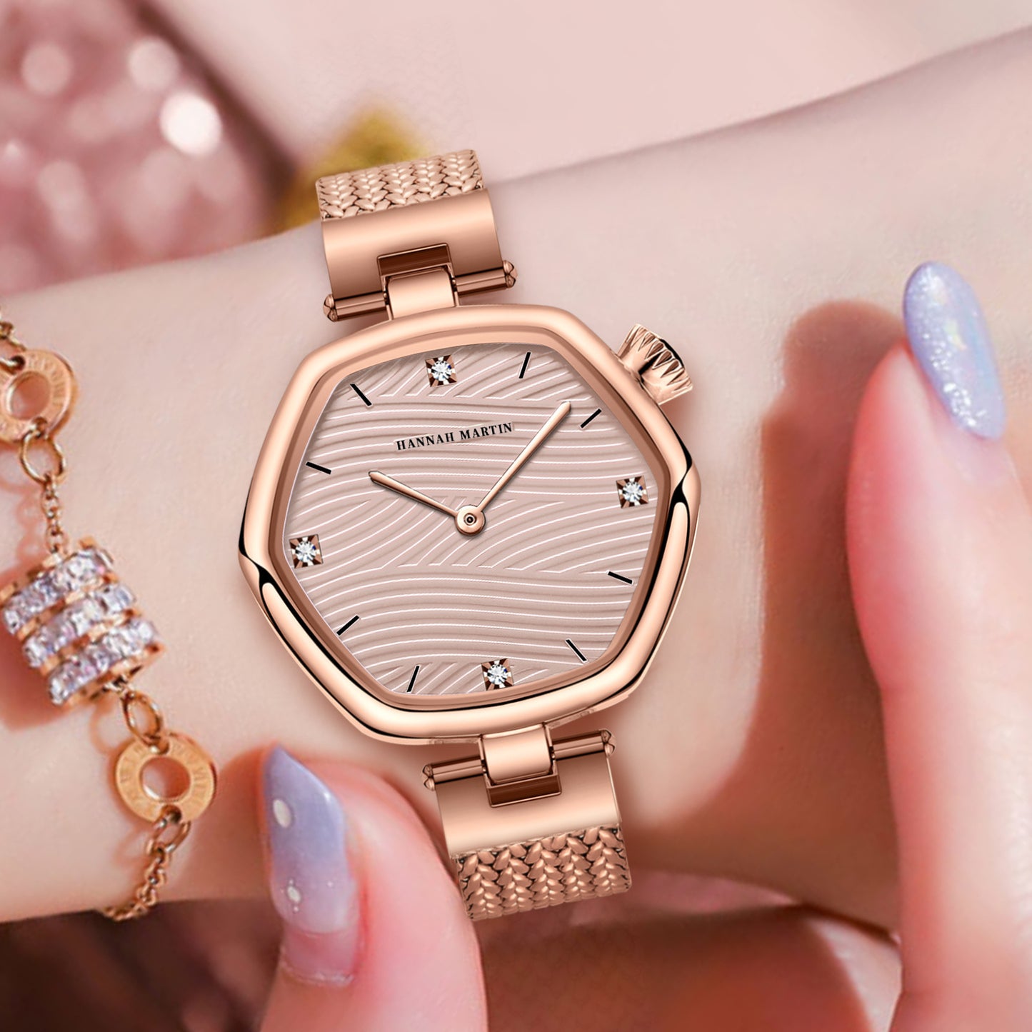 Fashion Simple Hexagonal Movement Women's Watch - Luxurieglam