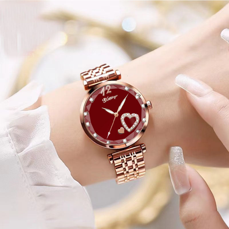 Women's Good-looking Niche Diamond Student Watch Simple - Luxurieglam