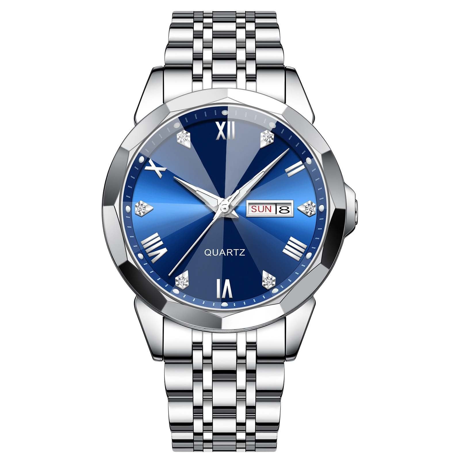 Business Men's Watch Double Calendar High-grade Quartz - Luxurieglam