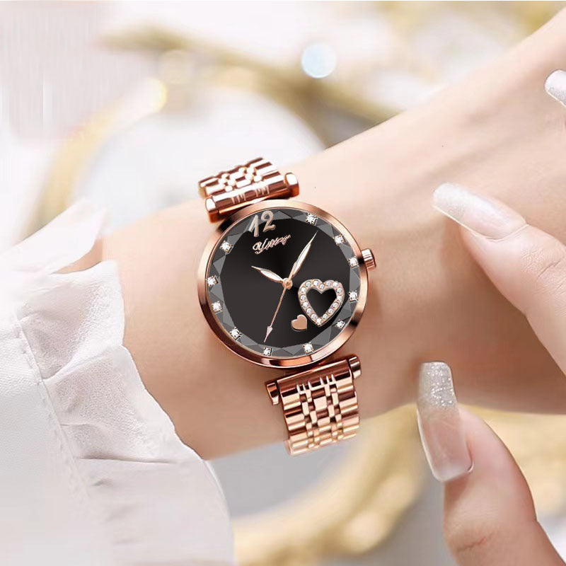 Women's Good-looking Niche Diamond Student Watch Simple - Luxurieglam