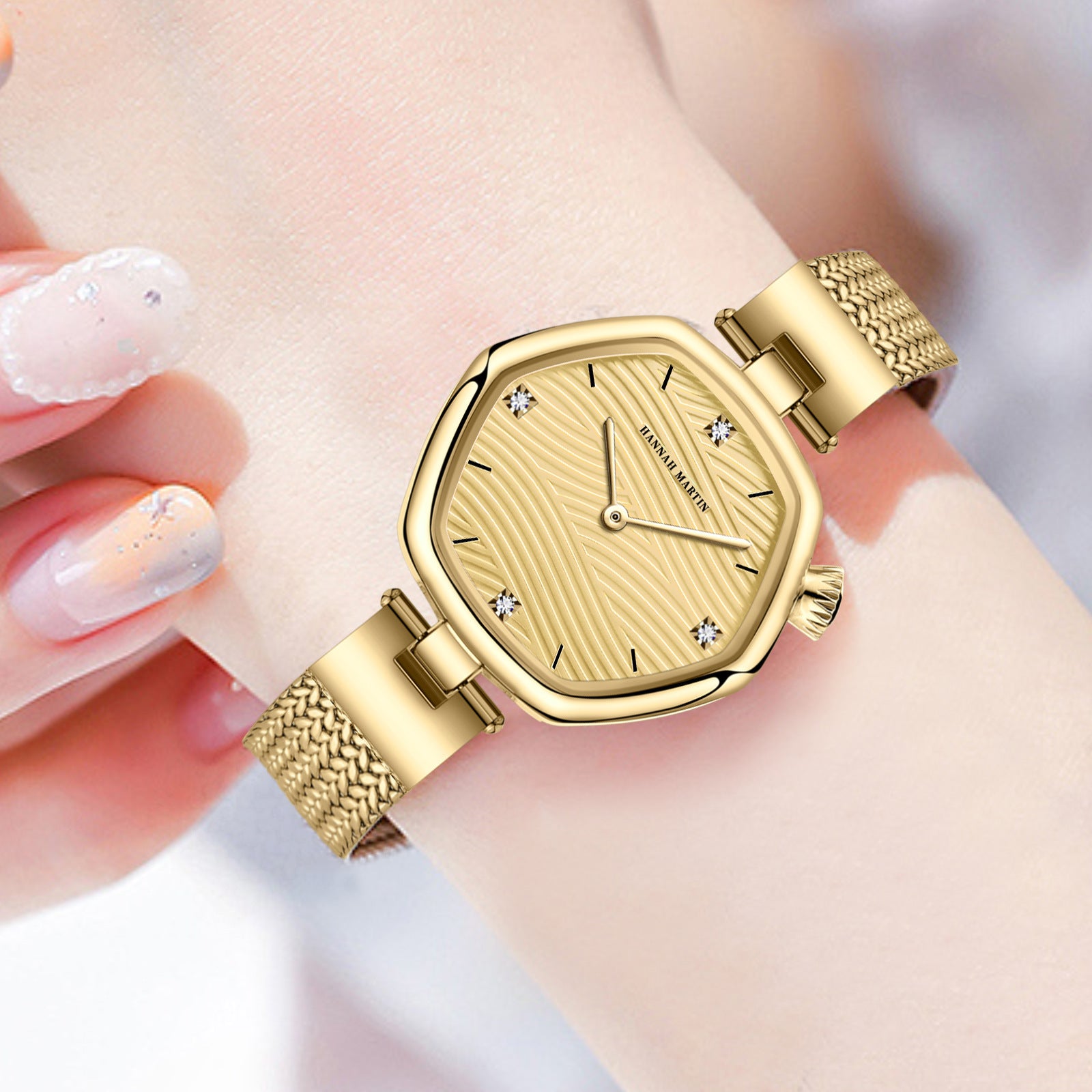 Fashion Simple Hexagonal Movement Women's Watch - Luxurieglam