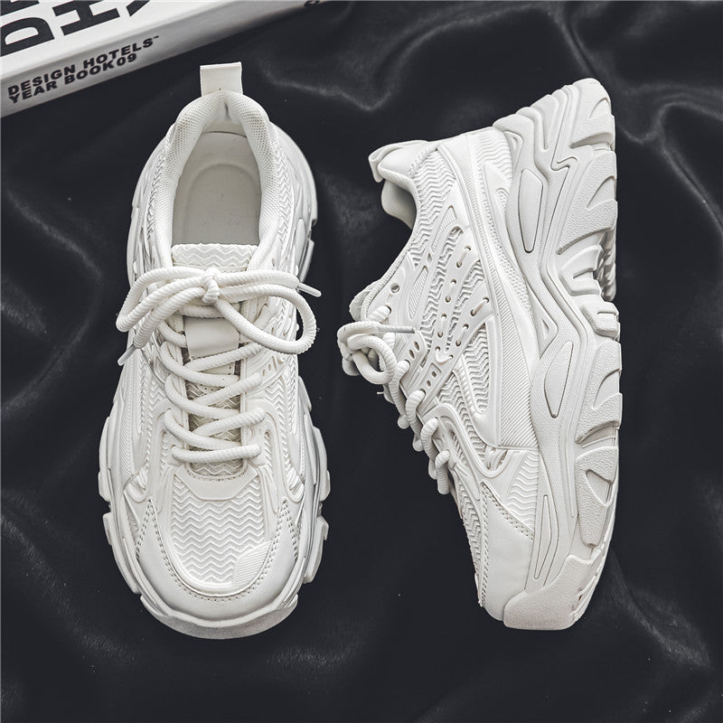 Men's Casual Shoes Hong Kong Style Shoes Breathable Increased - Luxurieglam