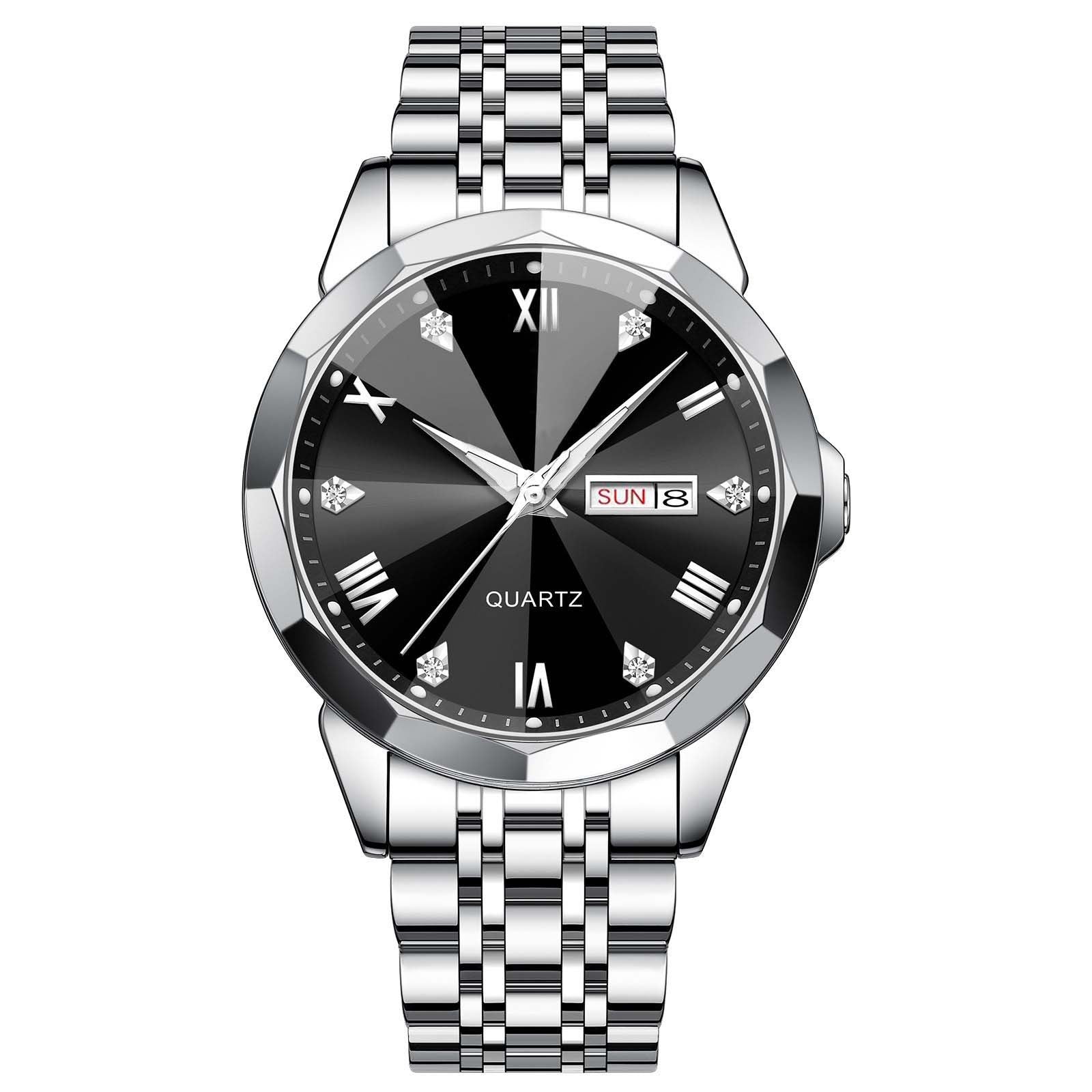 Business Men's Watch Double Calendar High-grade Quartz - Luxurieglam