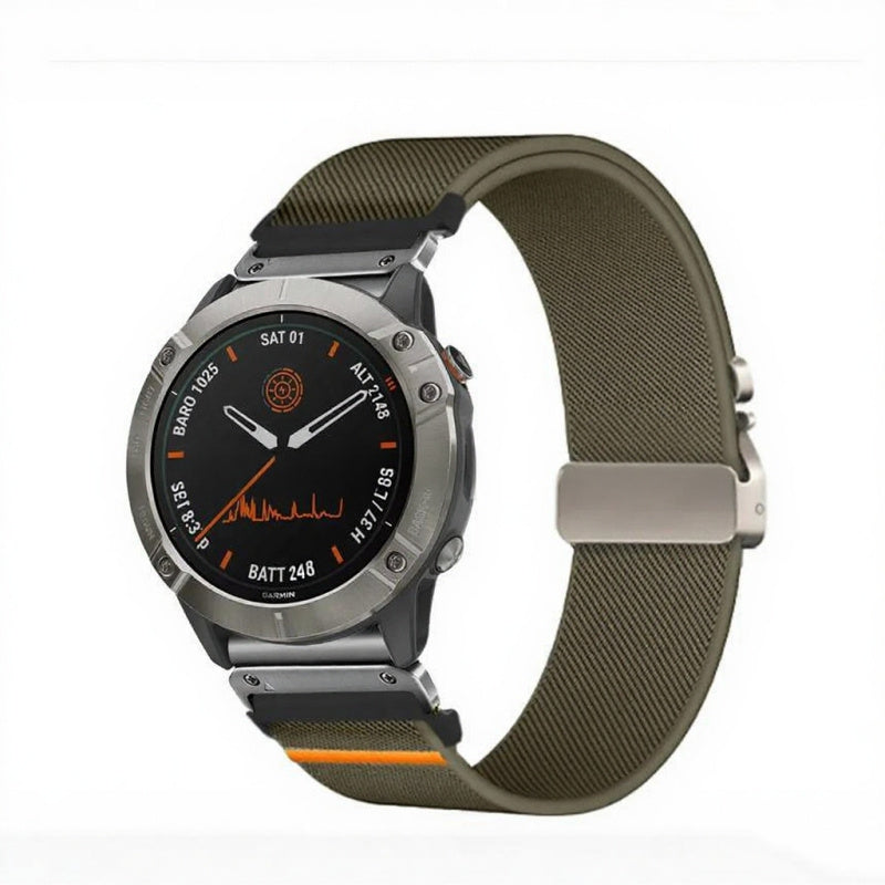 Elastic String Fabric Woven Men Watch Strap - Luxurieglam