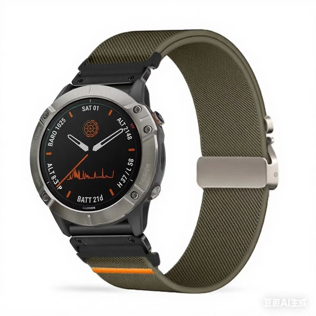 Elastic String Fabric Woven Men Watch Strap - Luxurieglam
