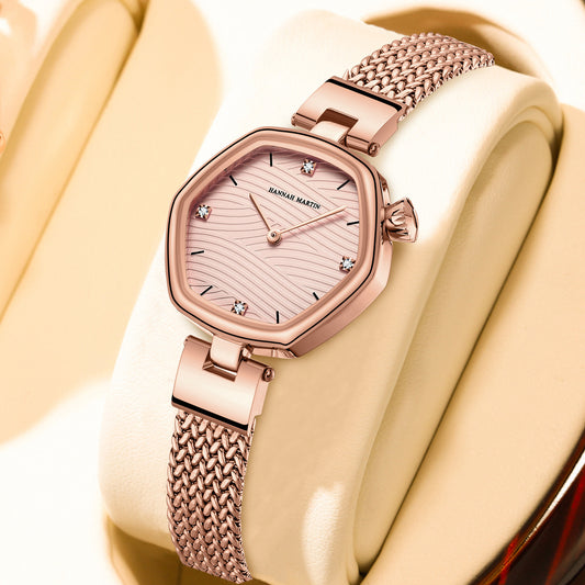Fashion Simple Hexagonal Movement Women's Watch - Luxurieglam