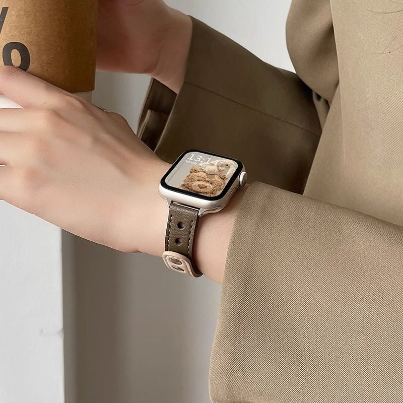 Suitable For Watch Double Nail Thin Strap - Luxurieglam