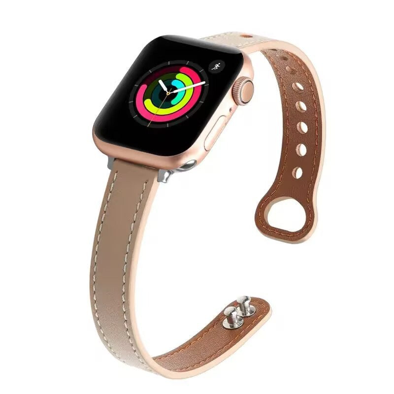 Suitable For Watch Double Nail Thin Strap - Luxurieglam