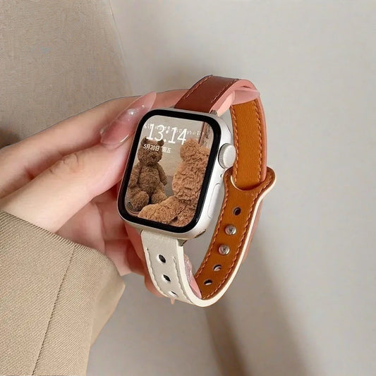 Suitable For Watch Double Nail Thin Strap - Luxurieglam