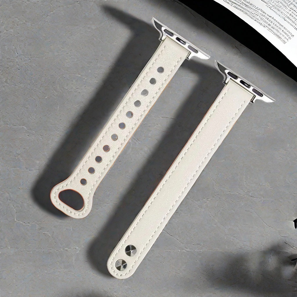 Suitable For Watch Double Nail Thin Strap - Luxurieglam