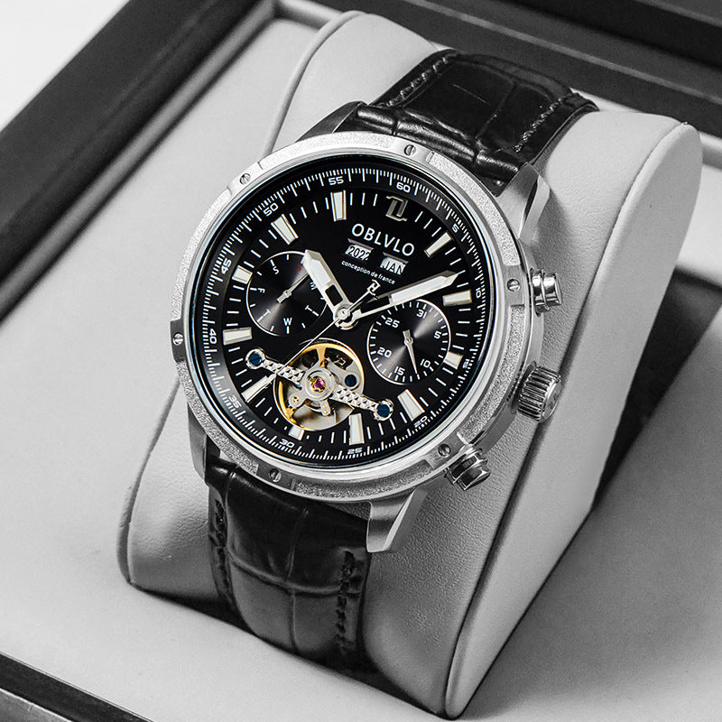 AetherCore™ Skeleton Chronograph for Men - Luxurieglam