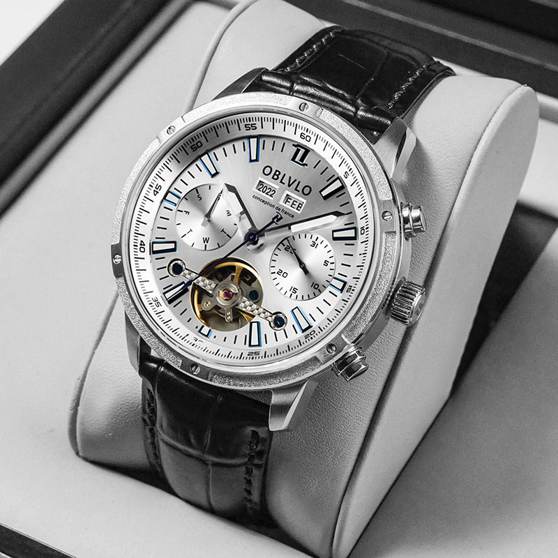 AetherCore™ Skeleton Chronograph for Men - Luxurieglam