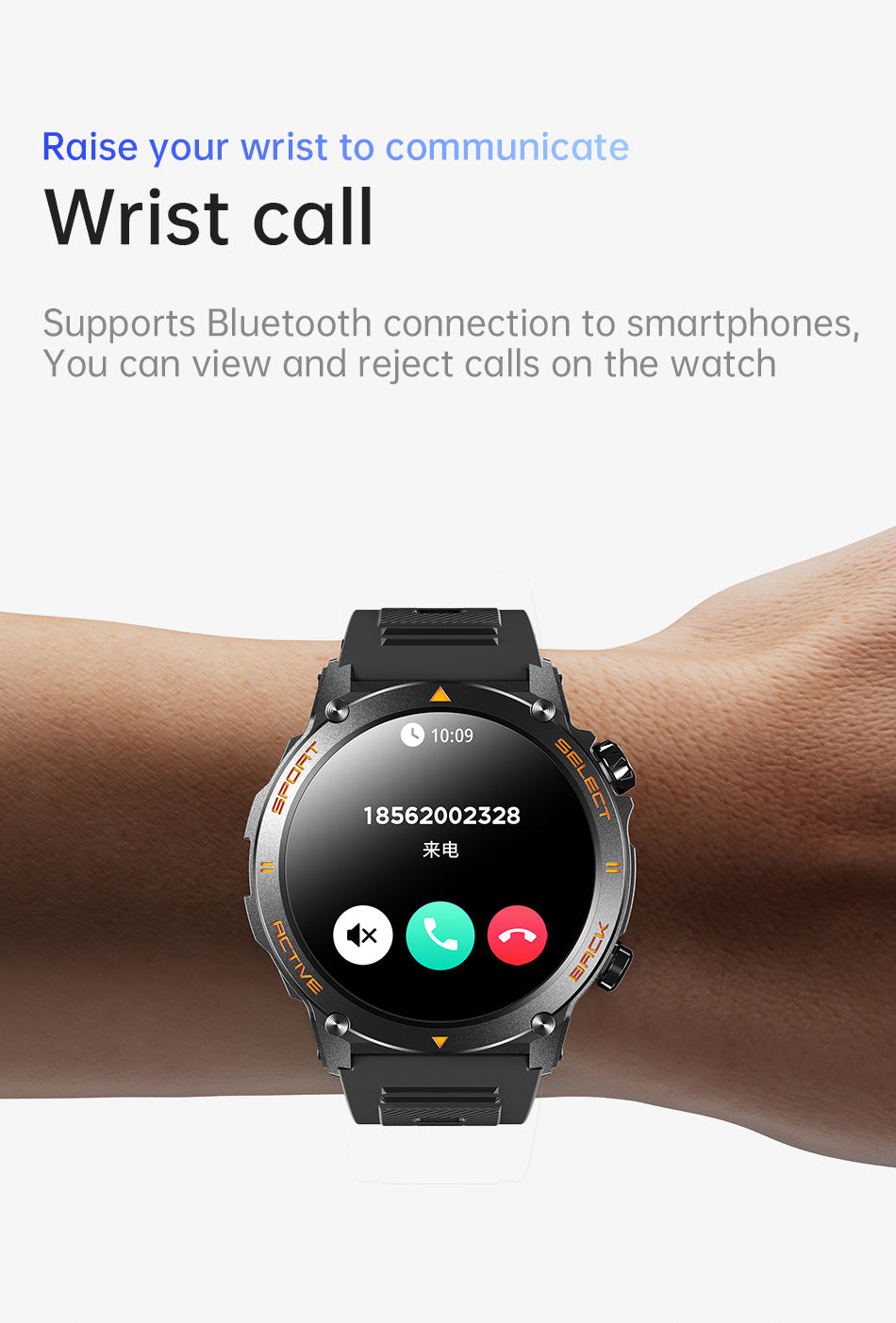 AWEI AMOLED Smartwatch H52 - Luxurieglam