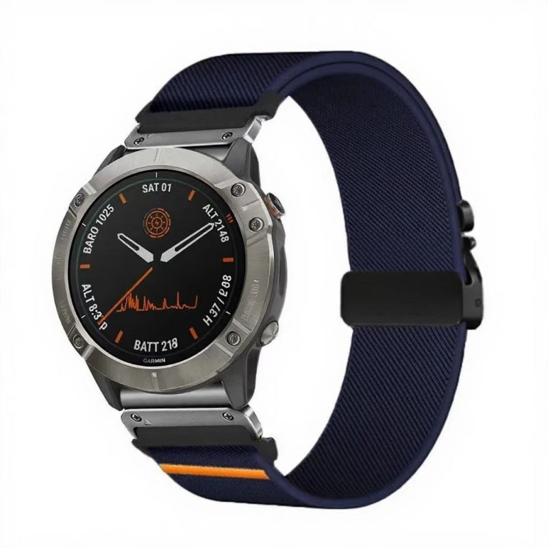 Elastic String Fabric Woven Men Watch Strap - Luxurieglam