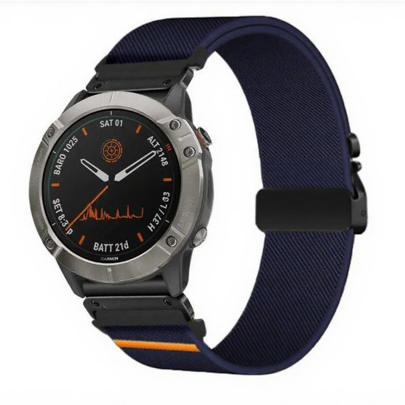 Elastic String Fabric Woven Men Watch Strap - Luxurieglam