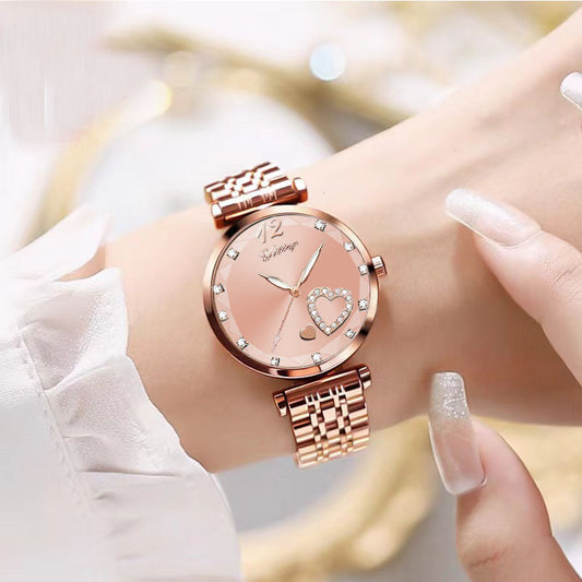 Women's Good-looking Niche Diamond Student Watch Simple - Luxurieglam