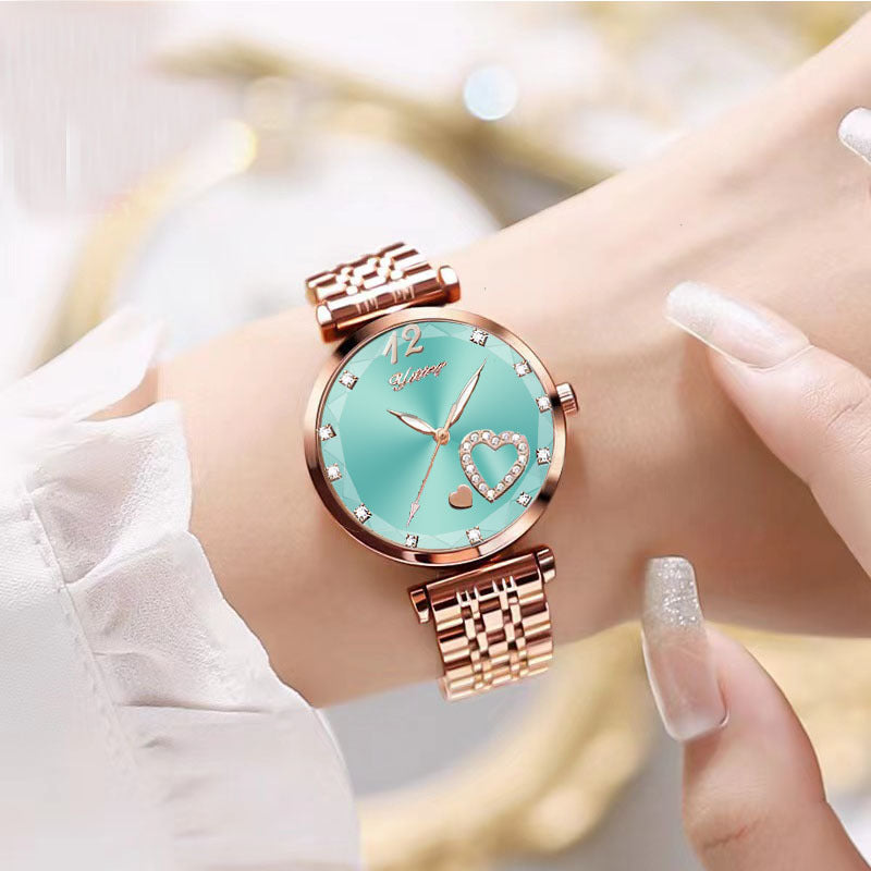 Women's Good-looking Niche Diamond Student Watch Simple - Luxurieglam