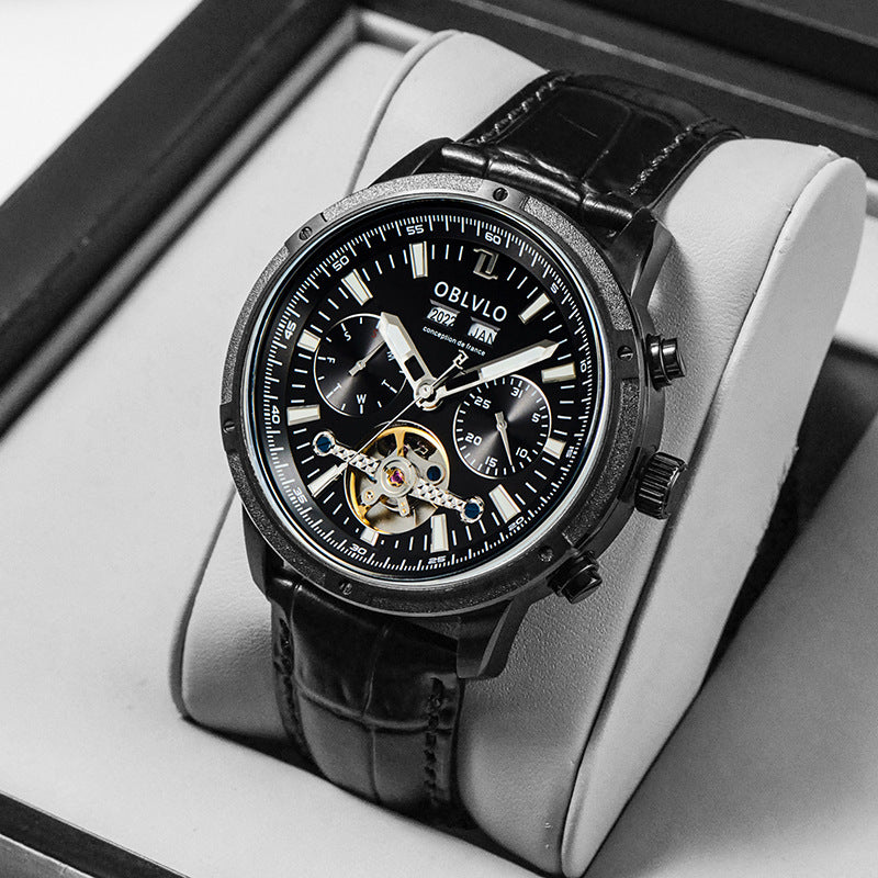 AetherCore™ Skeleton Chronograph for Men - Luxurieglam