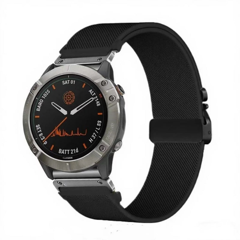 Elastic String Fabric Woven Men Watch Strap - Luxurieglam
