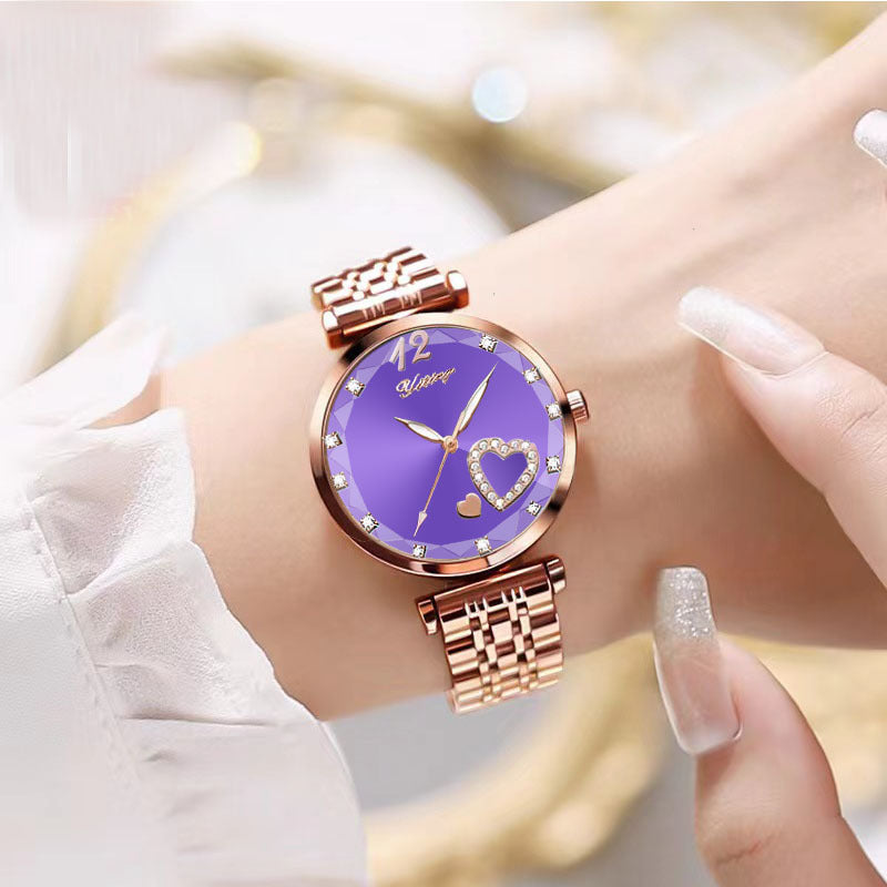 Women's Good-looking Niche Diamond Student Watch Simple - Luxurieglam